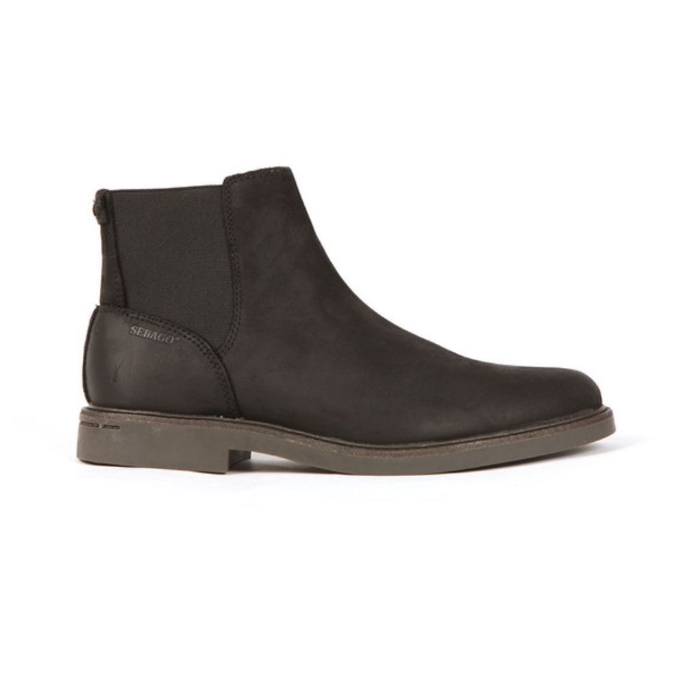 Sebago Turner Men's 8 Dry Sides Chelsea Boots Brown Leather Waterproof Work Shoe